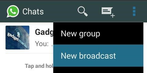 whatsApp broadcast