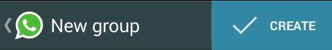 whatsApp create New group
